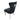 Chelsea 01 Black Chair (Lion Knocker/Chrome Legs)