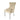 Chelsea 01 Cream Chair (Lion Knocker/Chrome Legs)