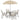 Outsunny Garden Patio Texteline Folding Chairs Plus Table and Parasol Furniture Bistro Set 6 Pieces - Coffee/Cream